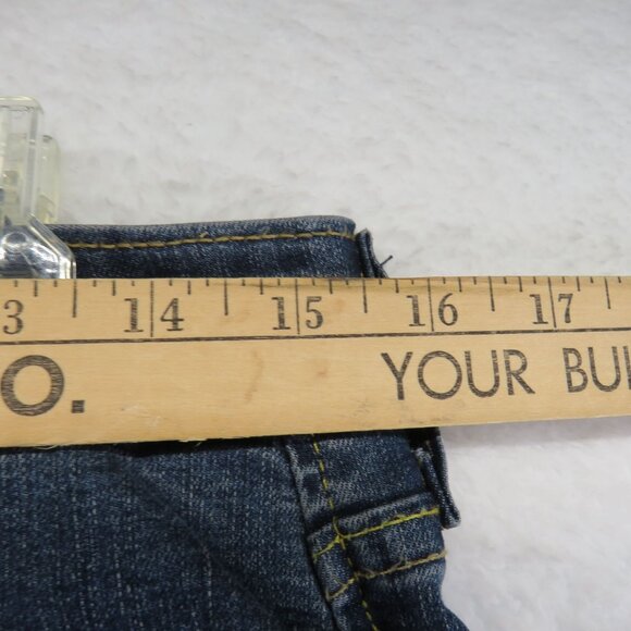 Levis Blue Jeans Womens Size 14 Signature Mid Rise Skinny Dark Wash Denim - Picture 10 of 12